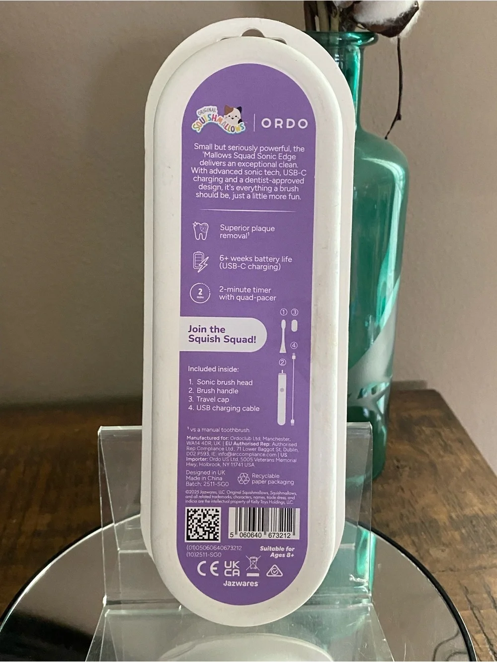 Ordo Sonic Edge Rechargeable Toothbrush ‘Mallows Squad', new!